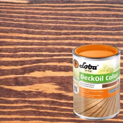 Масло для террас Loba Deck Oil Color 10616 цвет 800150 Темно-коричневый матовый 2,5 л