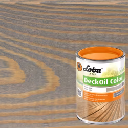 Масло для террас Loba Deck Oil Color 10616 цвет 900148 Серый матовый 2,5 л