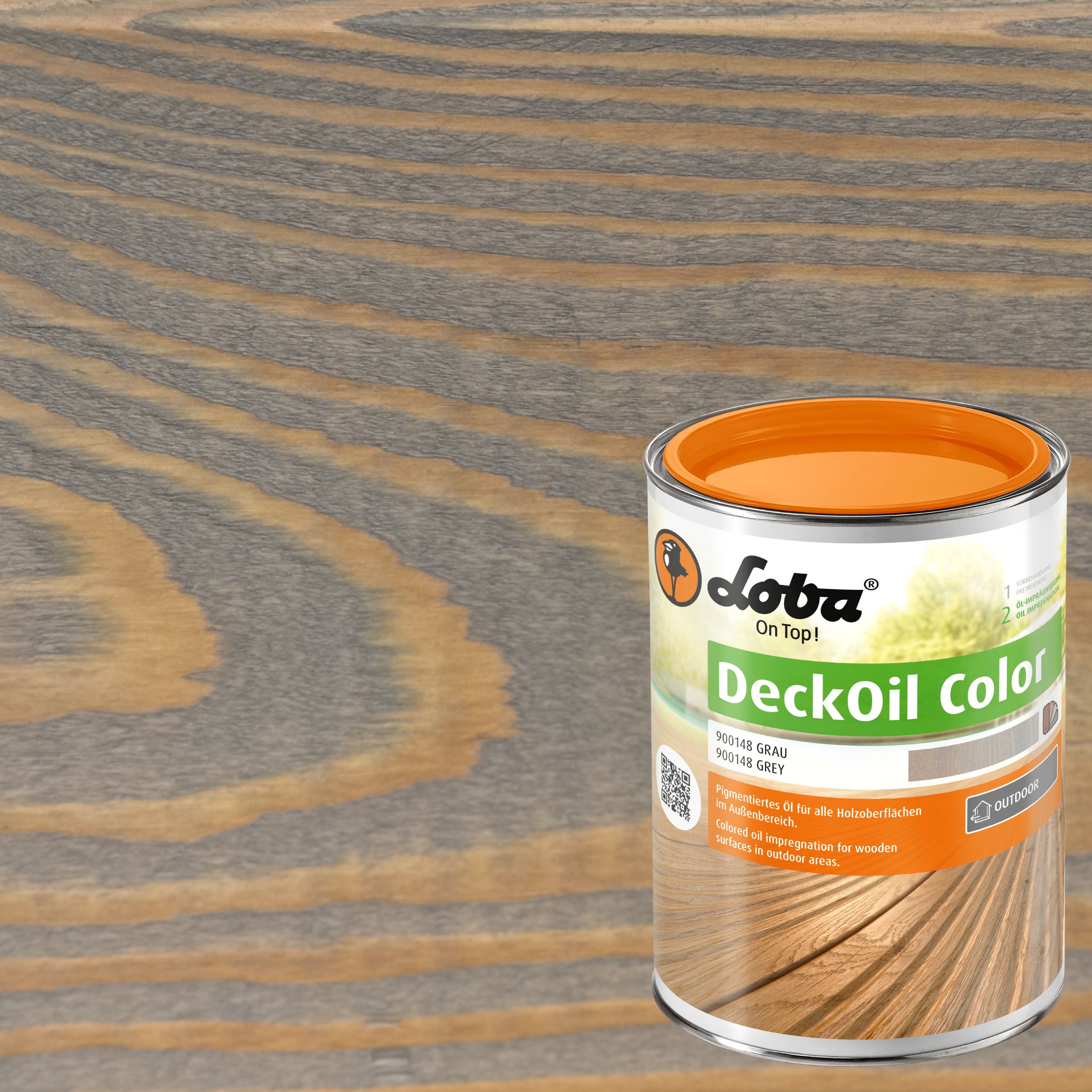 Масло для террас Loba Deck Oil Color 10616 цвет 900148 Серый матовый 2,5 л Масло для террас Loba Deck Oil Color 10616 цвет 900148 Серый матовый 2,5 л