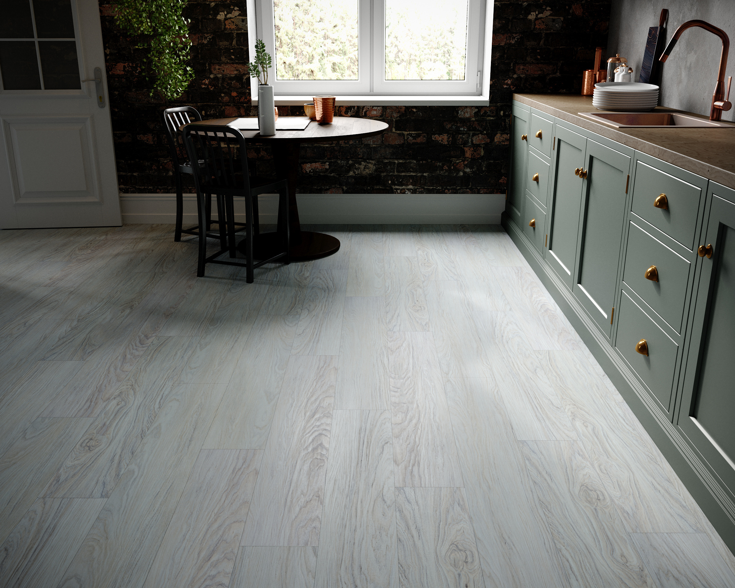 Кварцвиниловый SPC ламинат Art East Art Stone Narrow Клен Жемчужный 139-ASL 1220×152×5 фото в интерьере