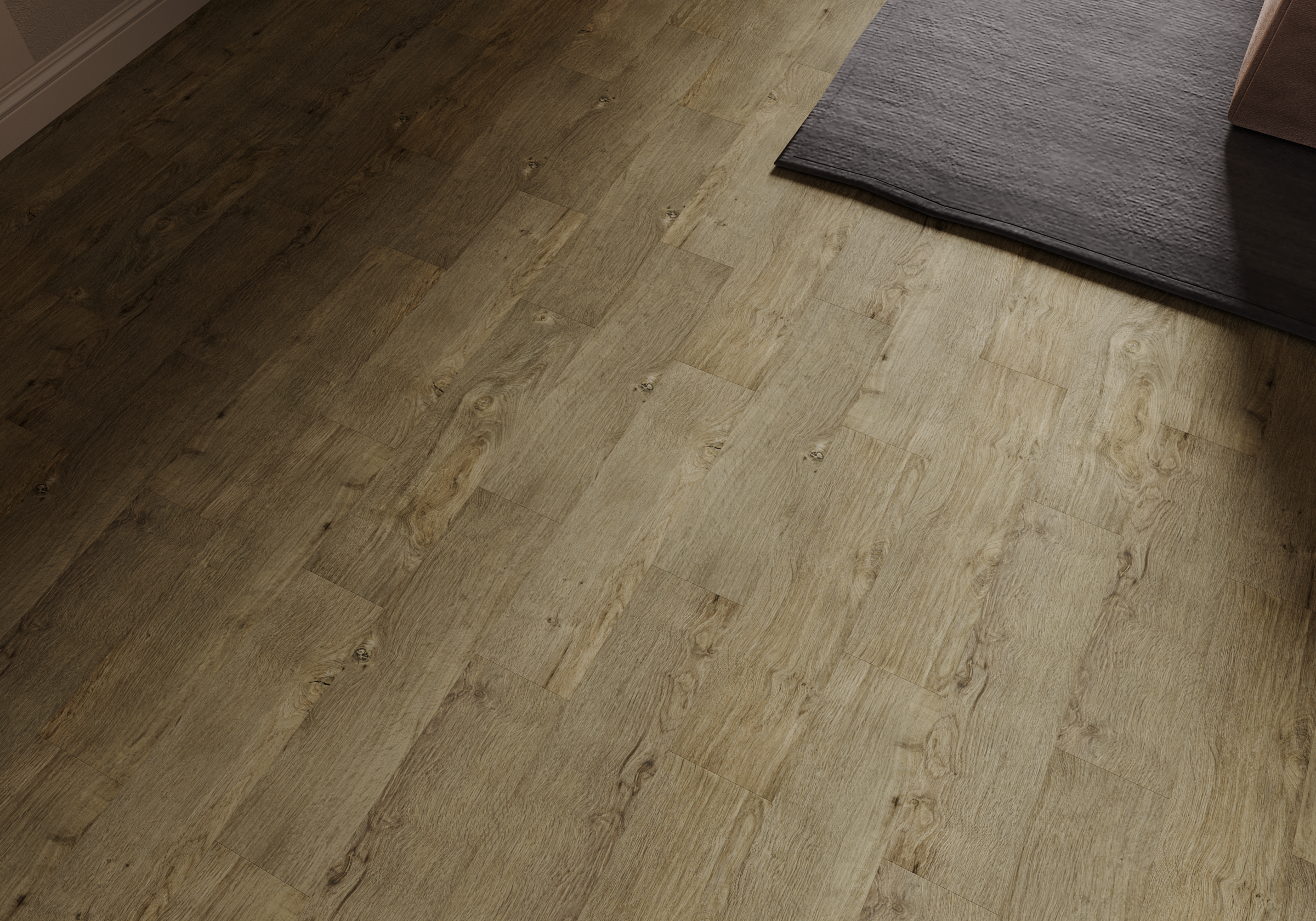 Кварцвиниловый SPC ламинат Art East Art Stone Optima Дуб Амурский APT 35-14 900×150×3,5 фото в интерьере