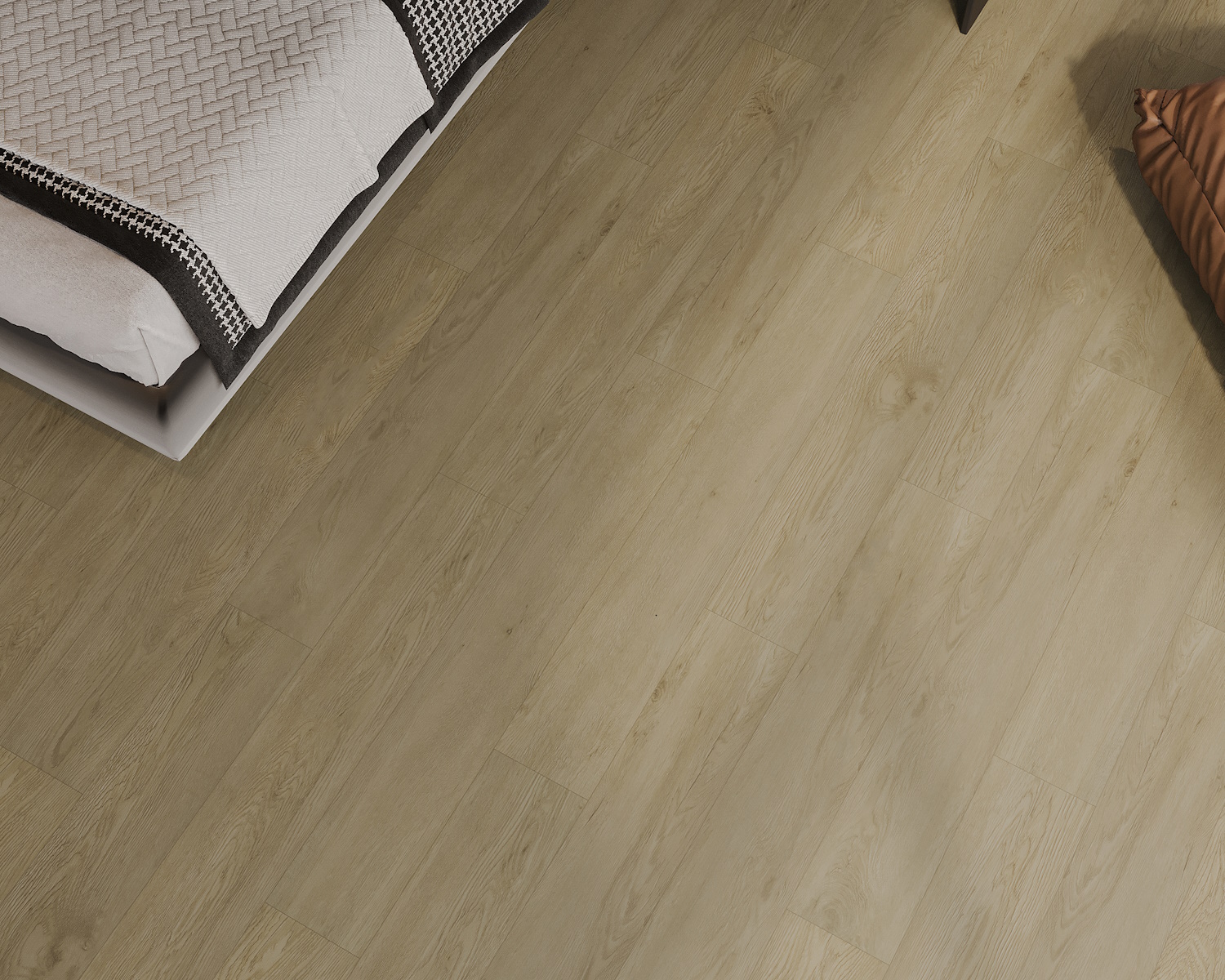 Кварцвиниловый SPC ламинат Art East Art Stone Force Дуб Эос ASF 50-05 1220×184×5 фото в интерьере