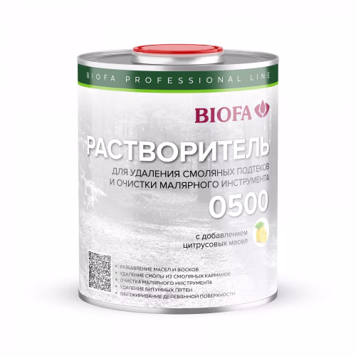 Растворитель для очистки инструмента и смоляных подтеков Biofa 0500 0,5 л