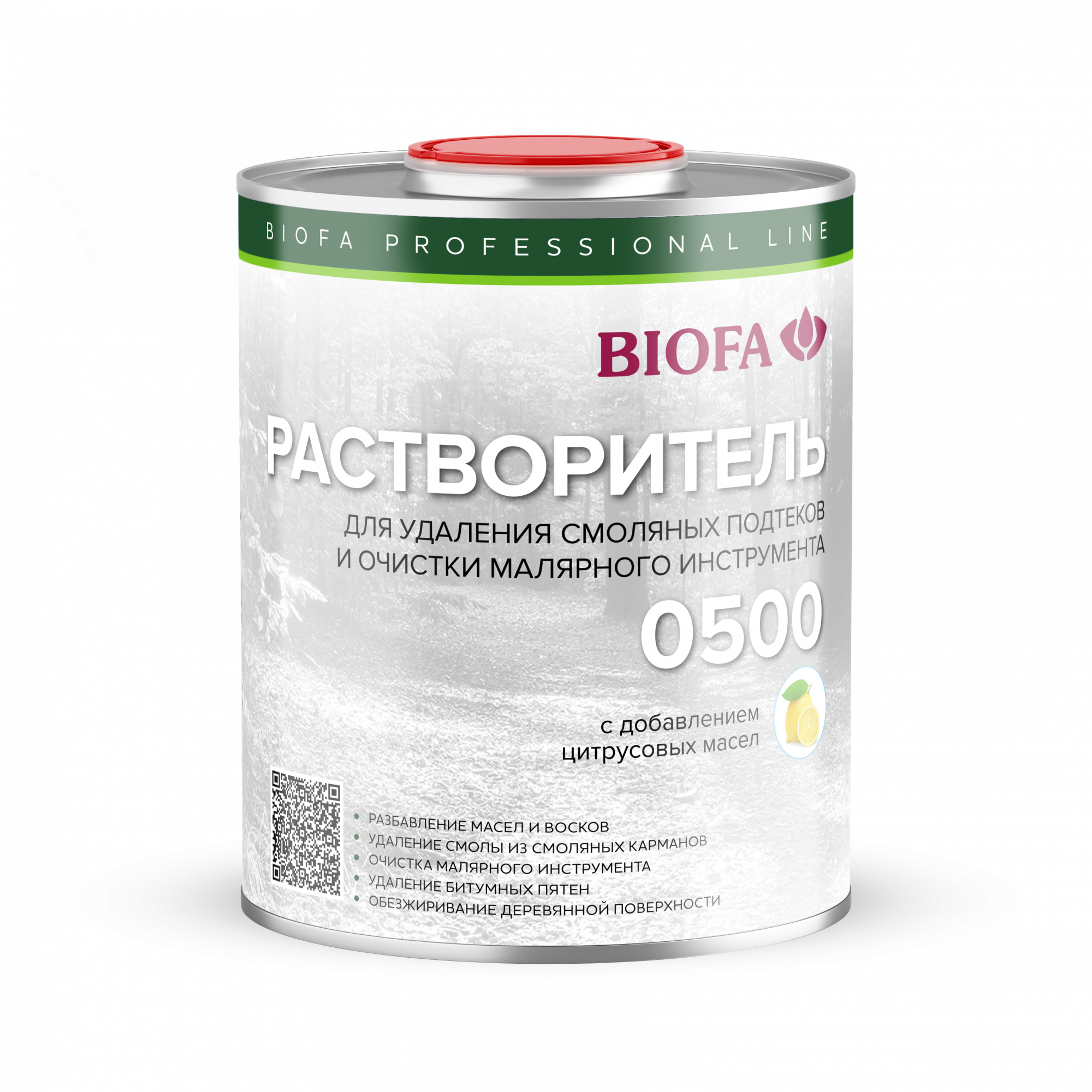Растворитель для очистки инструмента и смоляных подтеков Biofa 0500 1 л