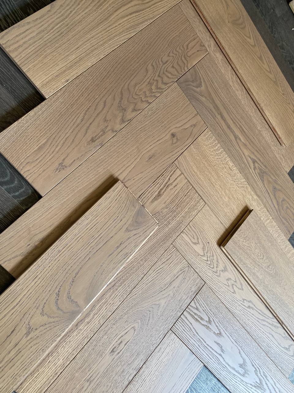 Инженерная доска Eparket Дуб Cappuccino натур лак венгерская елка 600×120×15