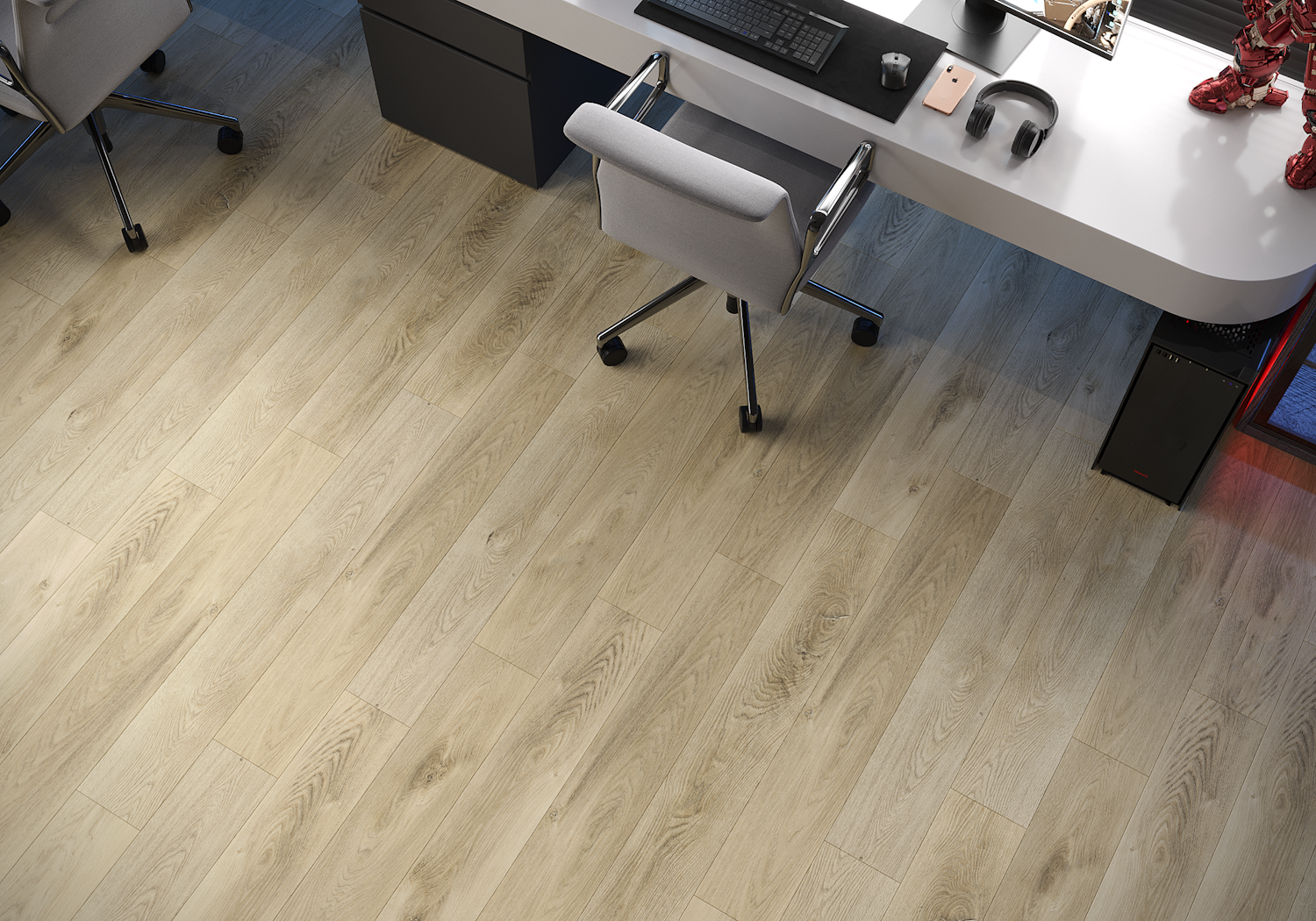 Кварцвиниловая плитка Art East клеевая Art Tile Premium Дуб Монца 153-2 ATP 1219,2×184,15×2,5 фото в интерьере