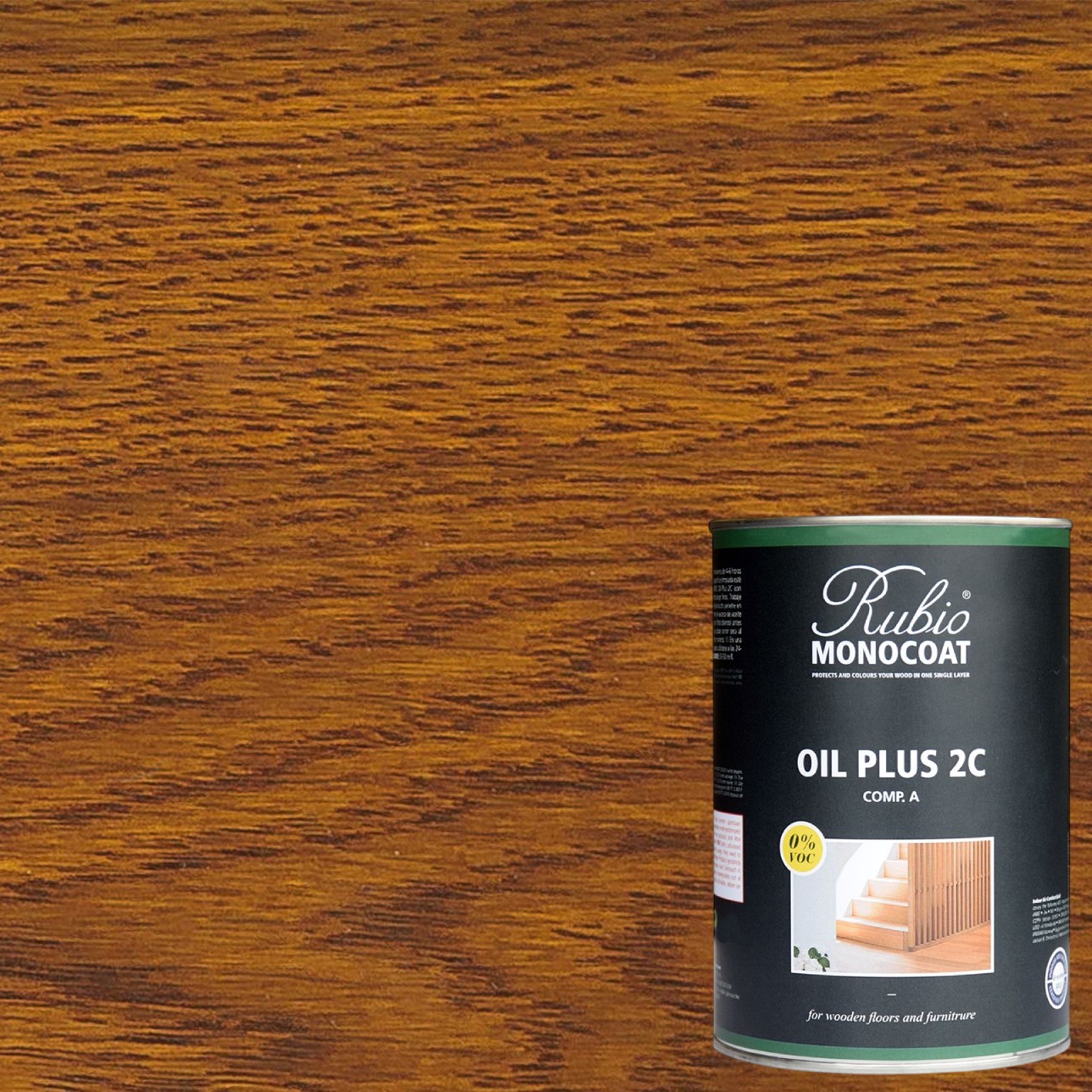 Цветное масло Rubio Monocoat Oil Plus 2C Trend Color Cinnamon Brown 0,275 л