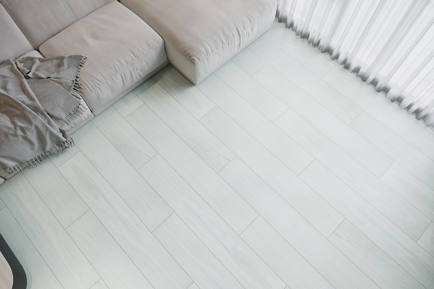 Кварцвиниловый SPC ламинат Art East Art Stone Armor Ясень Снежный ARM 85 1220×196×9 фото в интерьере