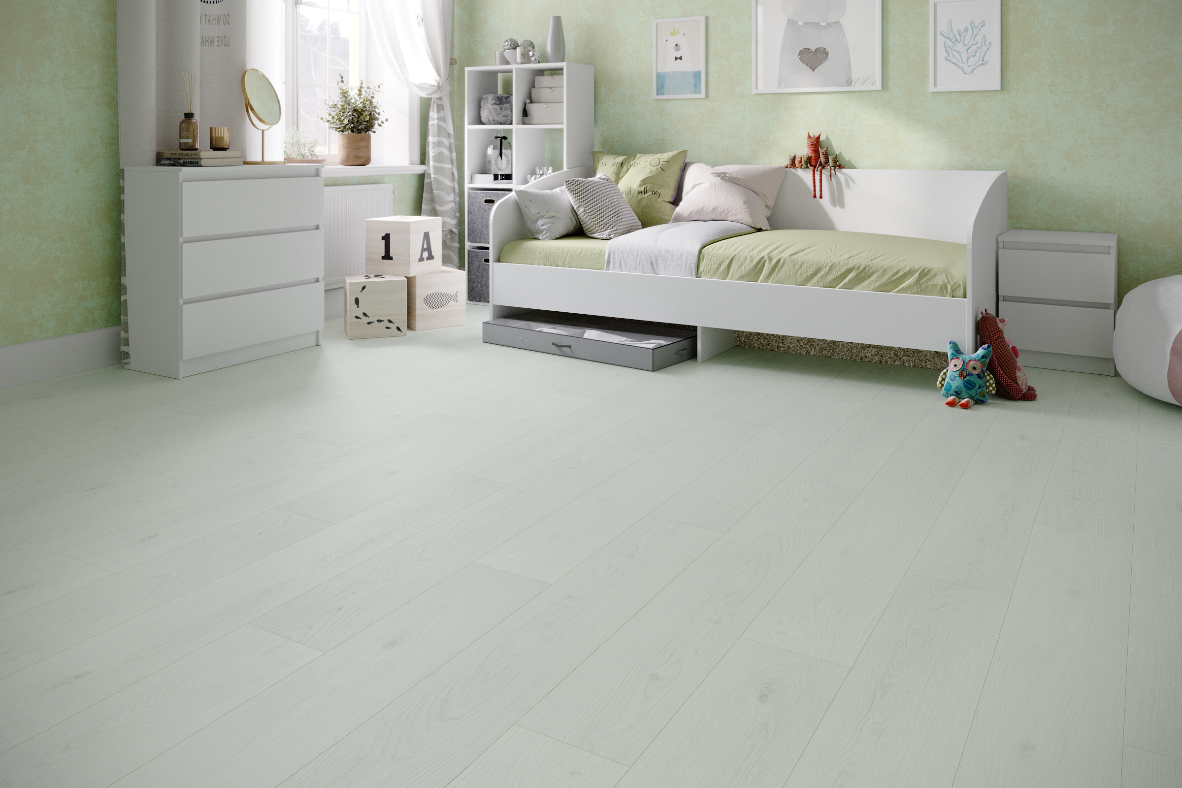 Кварцвиниловый SPC ламинат Art East Art Stone Armor Дуб Даурский ARM 86 1220×196×9 фото в интерьере