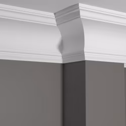 Потолочный плинтус под покраску Decor-Dizayn Estet DD522 2000×100×152