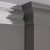 Потолочный плинтус под покраску Decor-Dizayn Estet DD522 2000×100×152