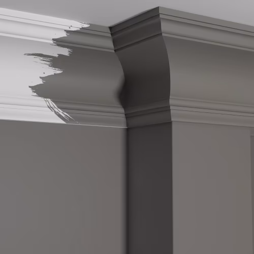 Потолочный плинтус под покраску Decor-Dizayn Estet DD522 2000×100×152