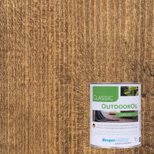 Масло для дерева Berger-Seidle OutdoorOil цвет Walnut / Nussbaum полуматовое 1 л