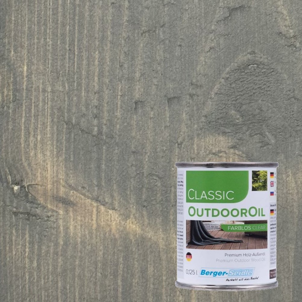 Масло для дерева Berger-Seidle OutdoorOil цвет Gray / Grau полуматовое 0,125 л