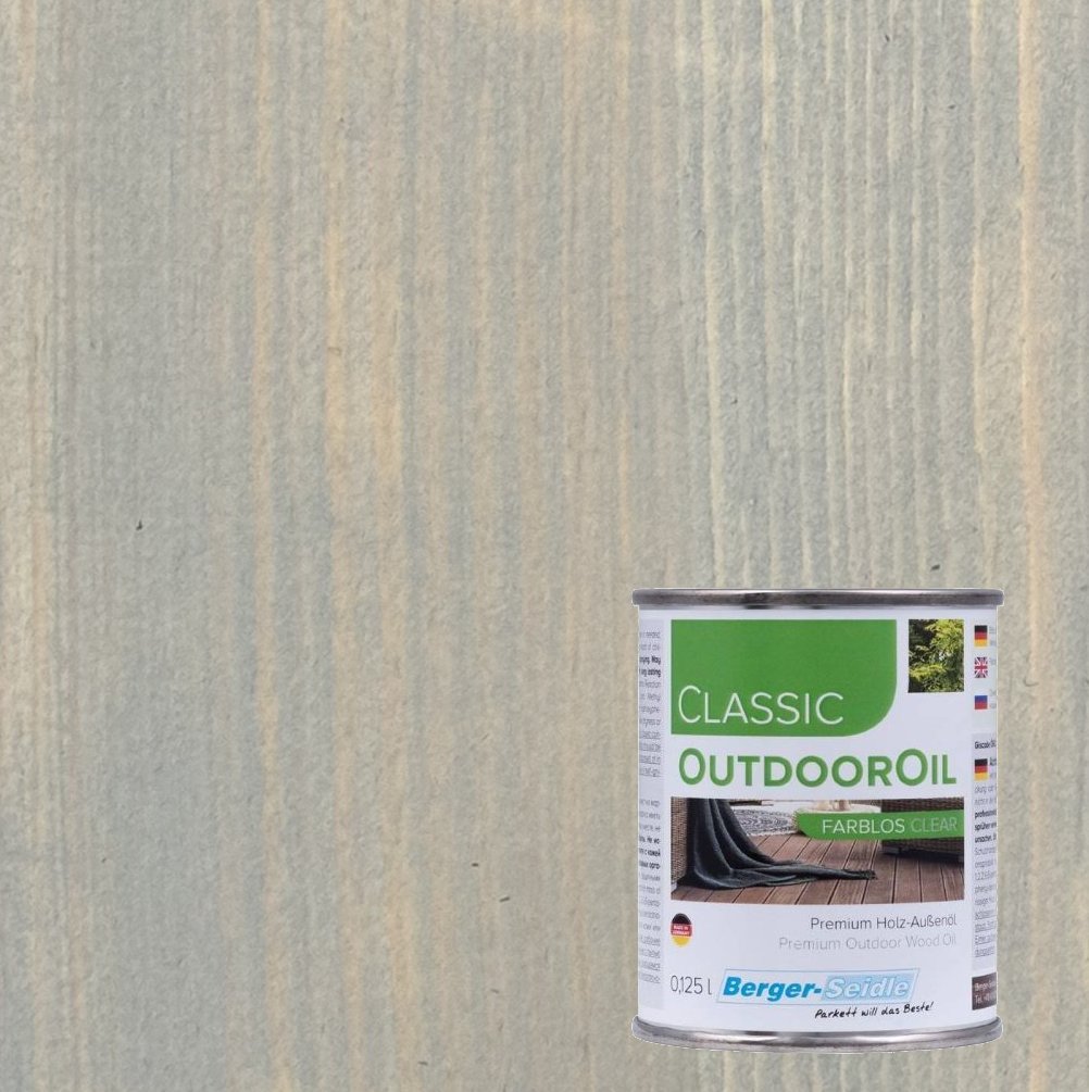 Масло для дерева Berger-Seidle OutdoorOil цвет Silver Grey / Silbergrau полуматовое 0,125 л