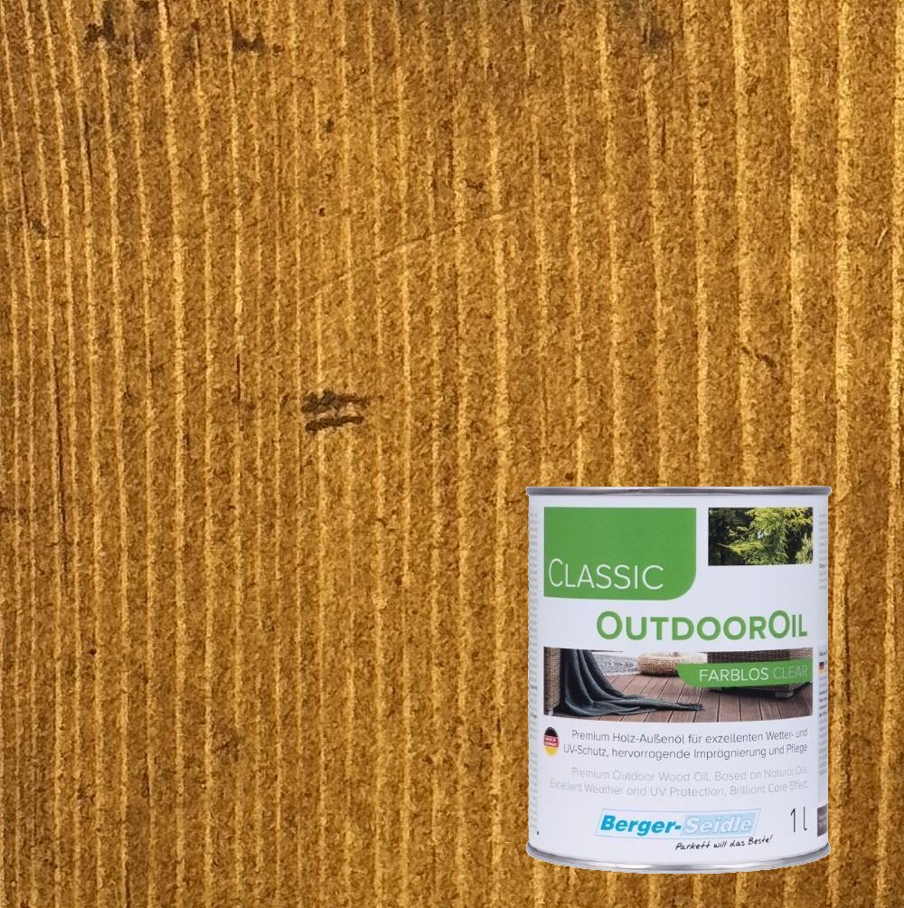 Масло для дерева Berger-Seidle OutdoorOil цвет Pernambuco / Pernambuk полуматовое 1 л