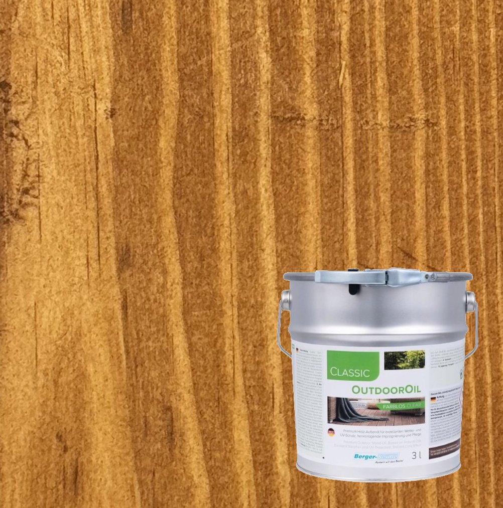 Масло для дерева Berger-Seidle OutdoorOil цвет Teak полуматовое 3 л