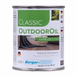 Масло для дерева Berger-Seidle OutdoorOil цвет Pure White / Reinweiss полуматовое 0,125 л