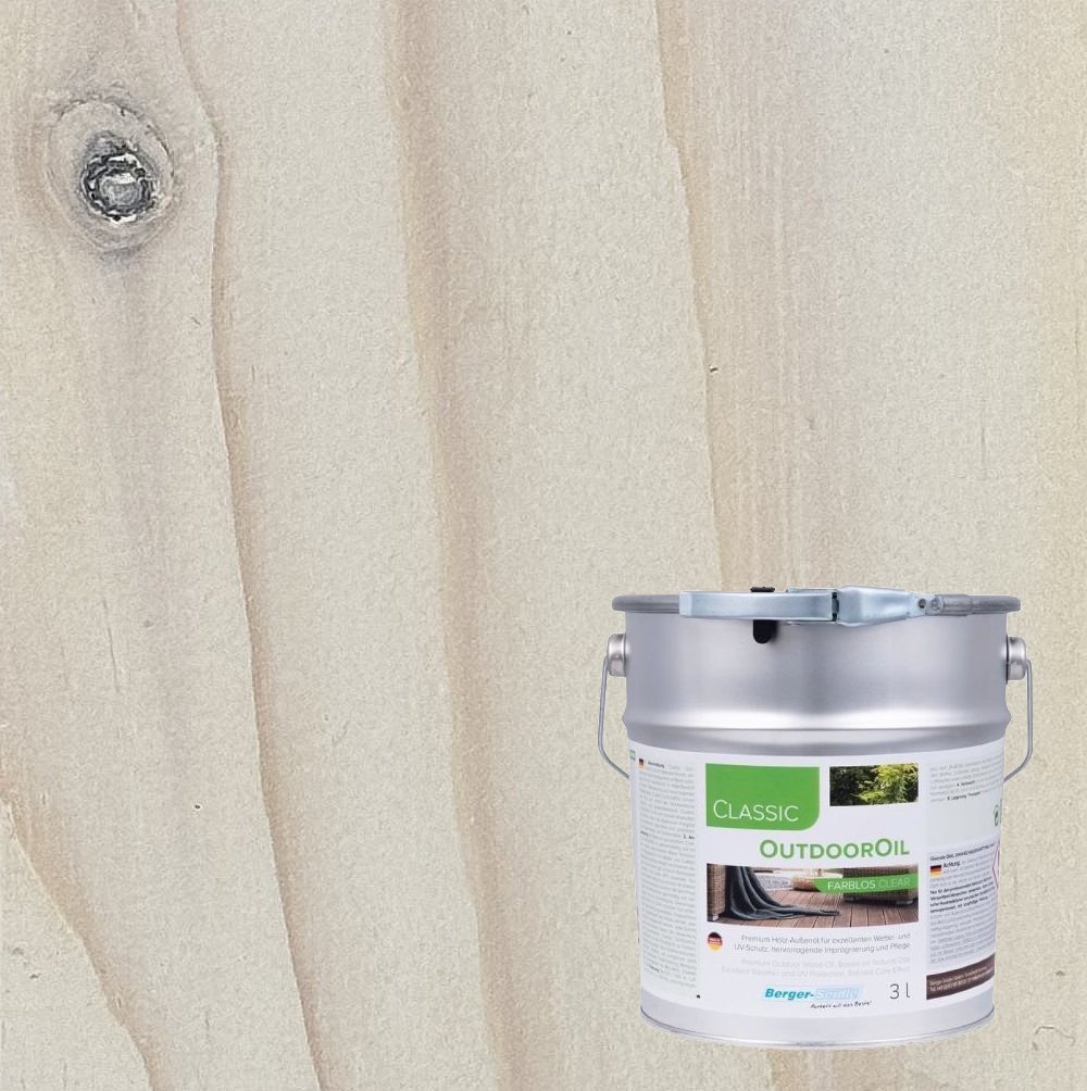 Масло для дерева Berger-Seidle OutdoorOil цвет Pure White / Reinweiss полуматовое 3 л