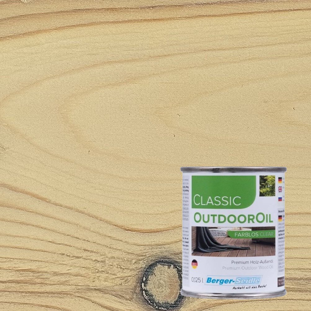 Масло для дерева Berger-Seidle OutdoorOil цвет Pure White / Naturweiss полуматовое 0,125 л