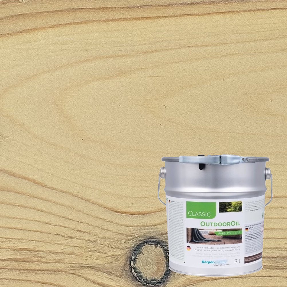 Масло для дерева Berger-Seidle OutdoorOil цвет Pure White / Naturweiss полуматовое 3 л