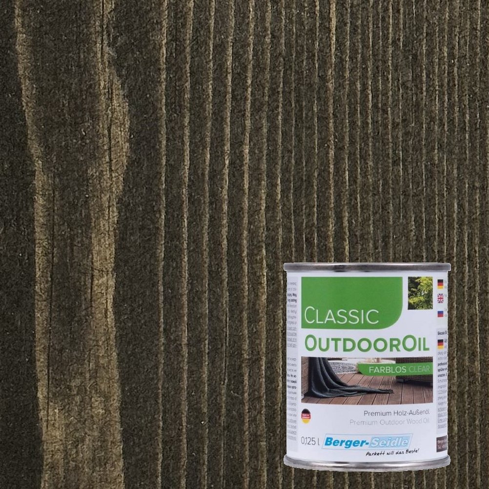 Масло для дерева Berger-Seidle OutdoorOil цвет Black / Schwarz полуматовое 0,125 л