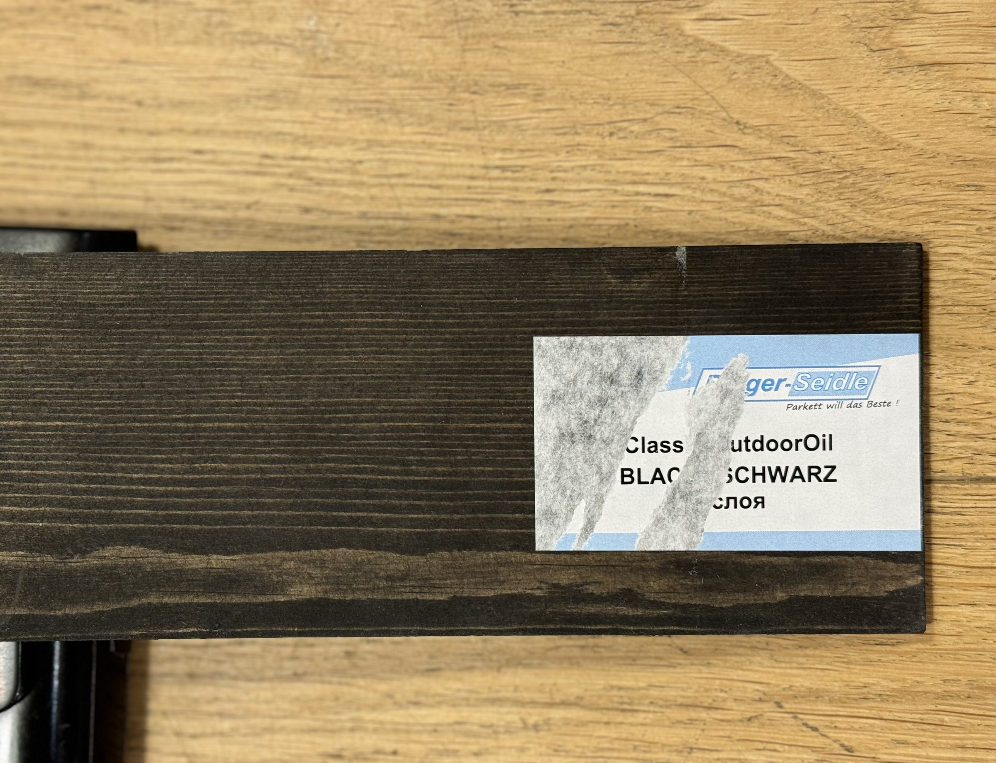 Масло для дерева Berger-Seidle OutdoorOil цвет Black / Schwarz полуматовое 1 л