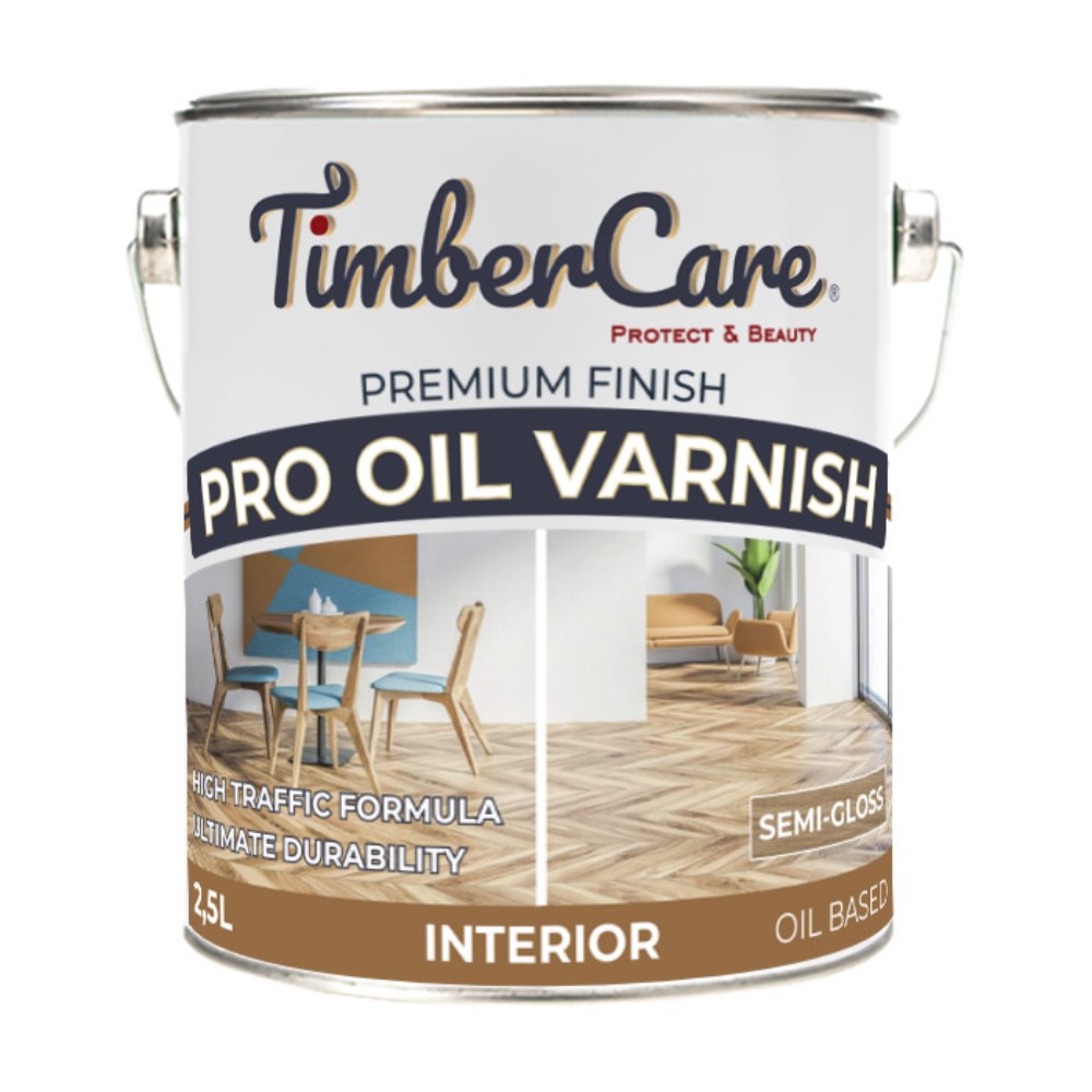 Лак для паркета TimberCare Pro Oil Varnish 350071 полуглянцевый 2,5 л