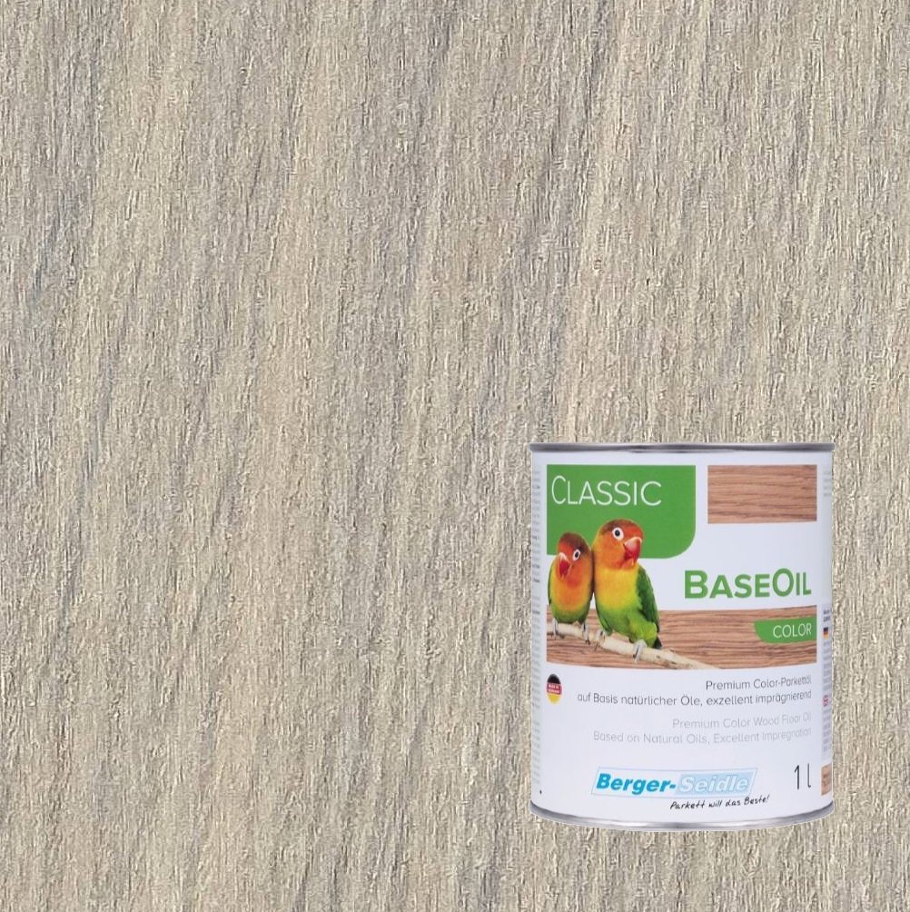 Масло для пола Berger-Seidle BaseOil Color цвет Ultra White / Ultraweiss полуматовое 1 л