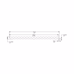 Стеновая панель под покраску Orac Decor WX210-3000 Reed 3000×255×13