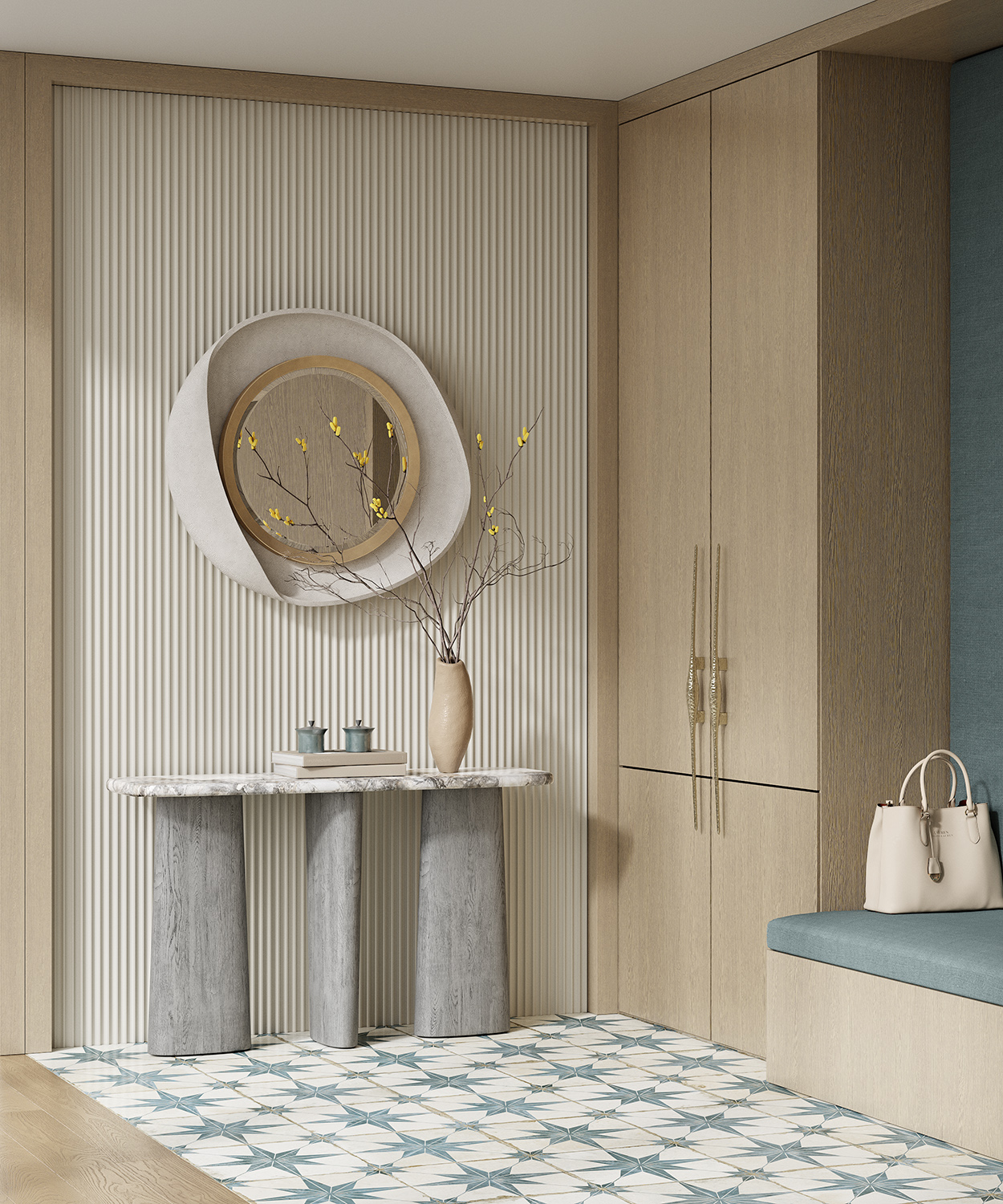 Стеновая панель под покраску Cosca Decor RP004 2800×156×12 фото в интерьере