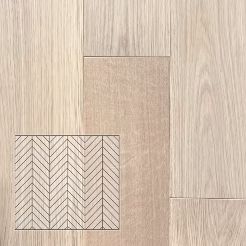 Инженерная доска Lab Arte Chevron Pro Дуб Чегет белый селект французская елка 475×125×14