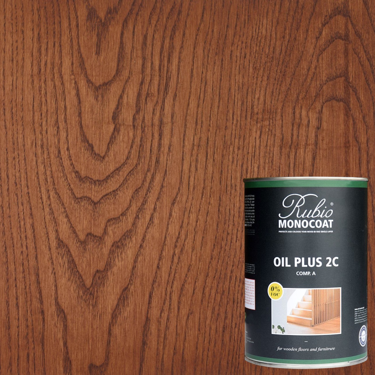 Масло для дерева Rubio Monocoat Oil Plus 2C цвет Arabica матовое 0,02 л