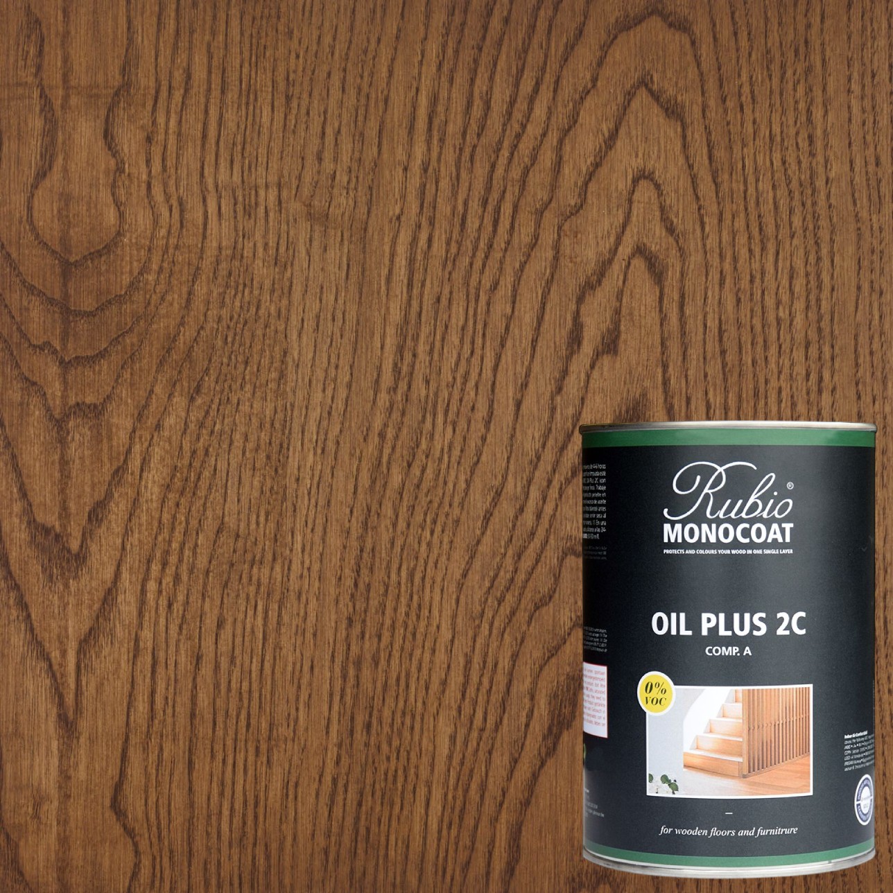 Масло для дерева Rubio Monocoat Oil Plus 2C цвет Cortado матовое 0,02 л