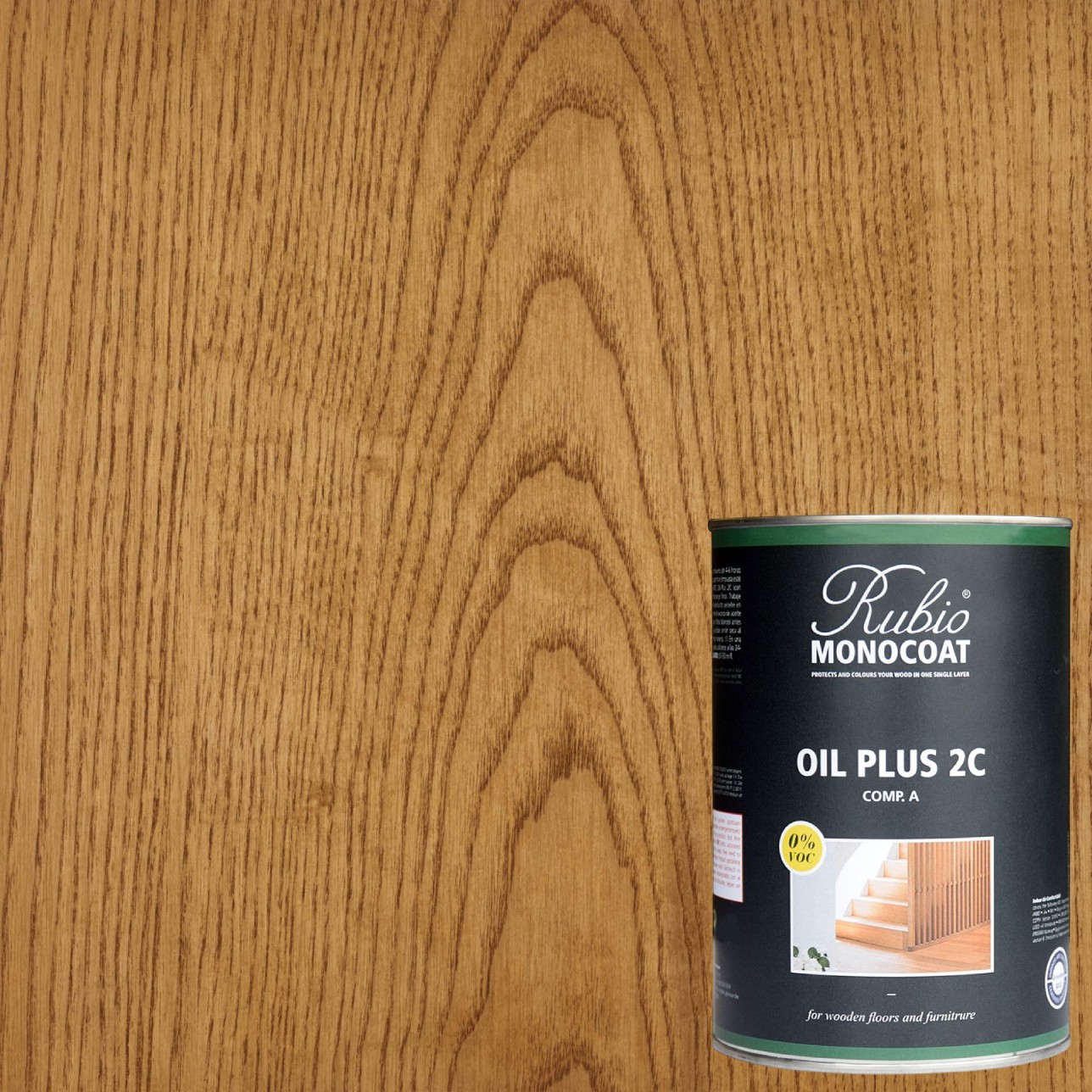 Масло для дерева Rubio Monocoat Oil Plus 2C цвет Hazelnut матовое 0,02 л