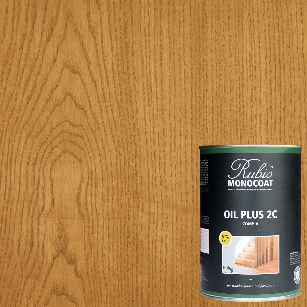 Масло для дерева Rubio Monocoat Oil Plus 2C цвет Honey матовое 0,02 л Масло для дерева Rubio Monocoat Oil Plus 2C цвет Honey матовое 0,02 л