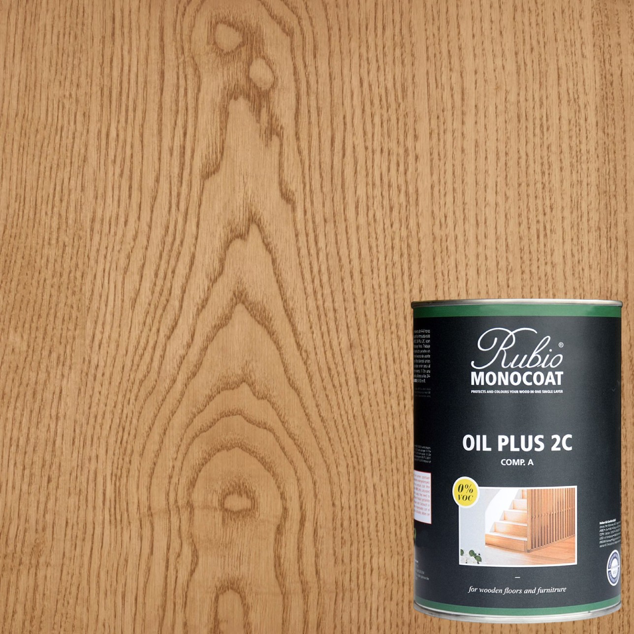 Масло для дерева Rubio Monocoat Oil Plus 2C цвет Light Roast матовое 0,02 л Масло для дерева Rubio Monocoat Oil Plus 2C цвет Light Roast матовое 0,02 л