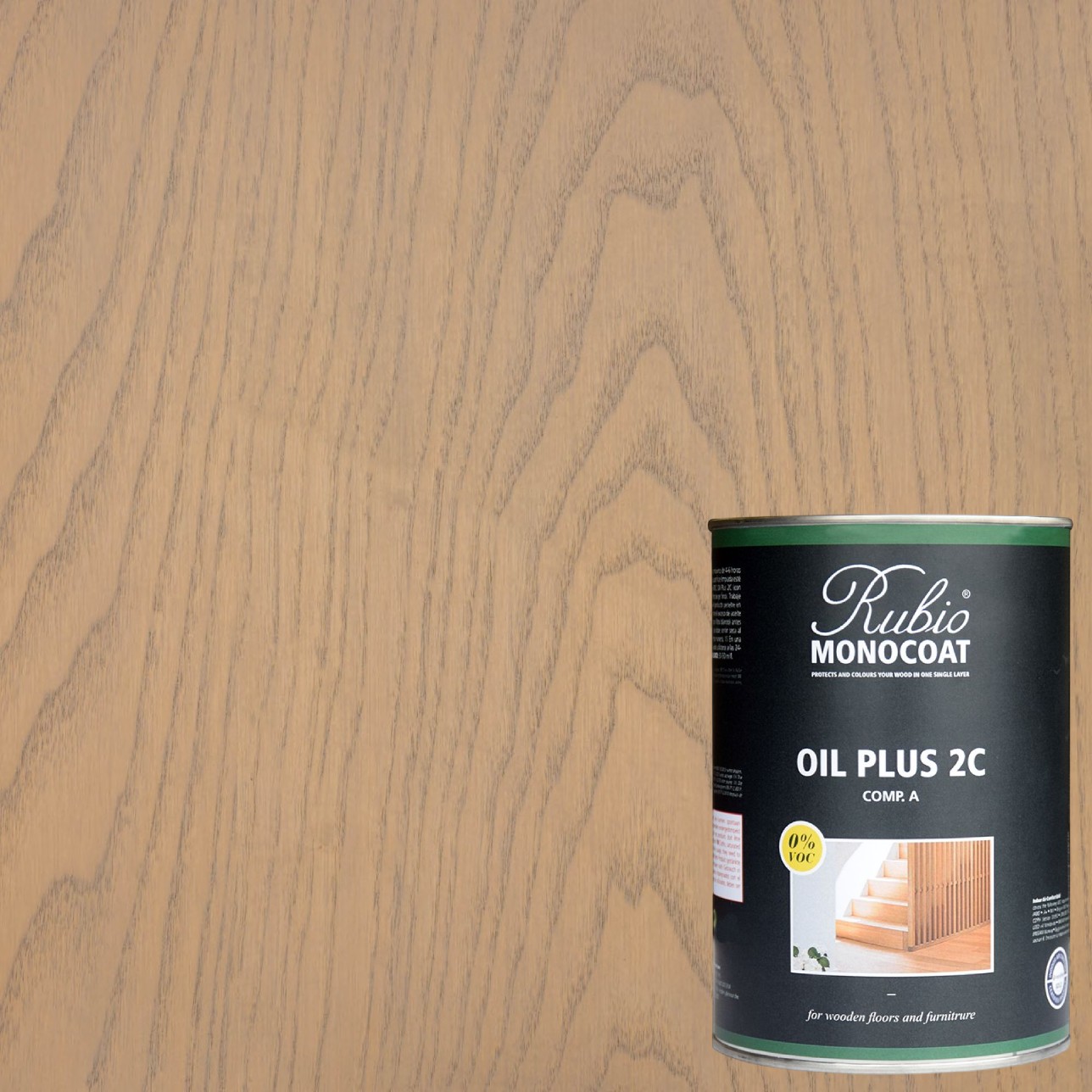 Масло для дерева Rubio Monocoat Oil Plus 2C цвет Linen матовое 0,02 л