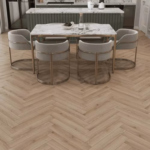 Ламинат Alpine Floor Herringbone 8 PRO Дуб Артуа LF102-12 венгерская елка 606×101×8
