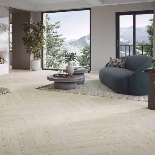 Ламинат Parador Trendtime 3 Лиственница Юкон белая Larch Yukon white 1748751 венгерская елка 858×143×8