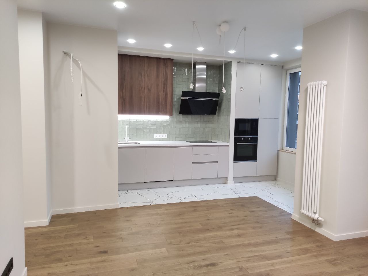 Инженерная доска Gran Parte Дуб Амбра Ambra 012 классик 500−1400×155×15 фото в интерьере