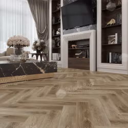 Кварцвиниловая плитка Alpine Floor клеевая Parquet LVT Дуб Целата ЕCО 16-35 венгерская елка 590×118×2,5