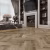 Кварцвиниловая плитка Alpine Floor клеевая Parquet LVT Дуб Целата ЕCО 16-35 венгерская елка 590×118×2,5 фото в интерьере