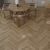 Кварцвиниловая плитка Alpine Floor клеевая Parquet LVT Дуб Поллукс ЕCО 16-28 венгерская елка 590×118×2,5 фото в интерьере