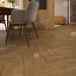 Кварцвиниловая плитка Alpine Floor клеевая Parquet LVT Дуб Селена ЕCО 16-32 венгерская елка 590×118×2,5