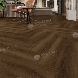 Кварцвиниловая плитка Alpine Floor клеевая Parquet LVT Дуб Далим ЕCО 16-33 венгерская елка 590×118×2,5