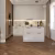 Кварцвиниловый SPC ламинат Alpine Floor Chevron Alpine Дуб Коричневый ECO 18-13 французская елка 600×127×5 фото в интерьере