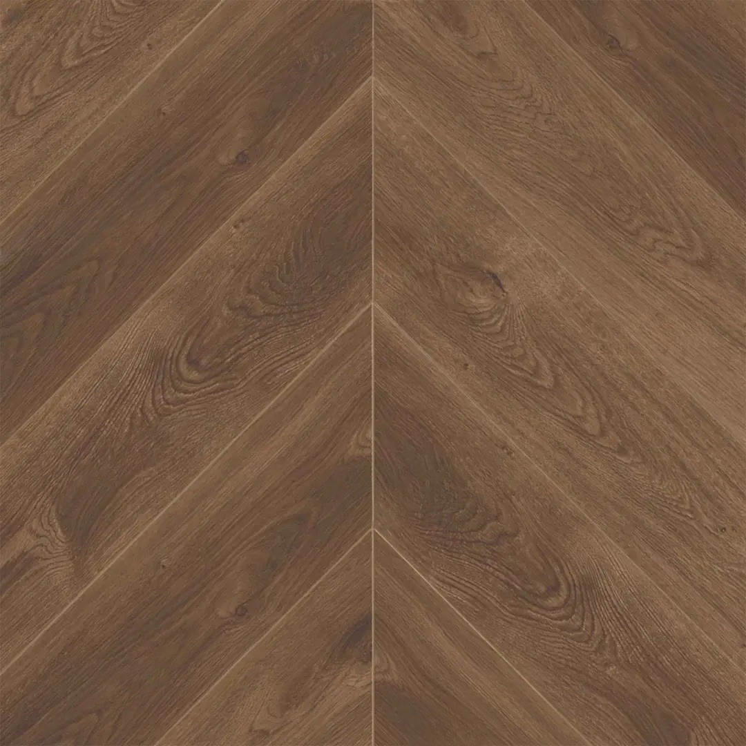 Кварцвиниловый SPC ламинат Alpine Floor Chevron Alpine Дуб Коричневый ECO 18-13 французская елка 600×127×5