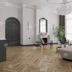 Кварцвиниловый SPC ламинат Alpine Floor Chevron Alpine Вайпуа ECO 18-14 французская елка 600×127×5