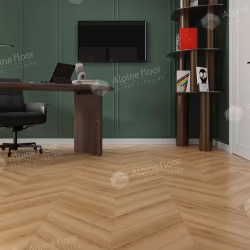Кварцвиниловый SPC ламинат Alpine Floor Chevron Alpine Дуб Самерсет ECO 18-19 французская елка 600×127×5